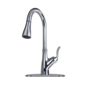 Pull Down Touchless Single Handle Kitchen Faucet (Color: as Pic)